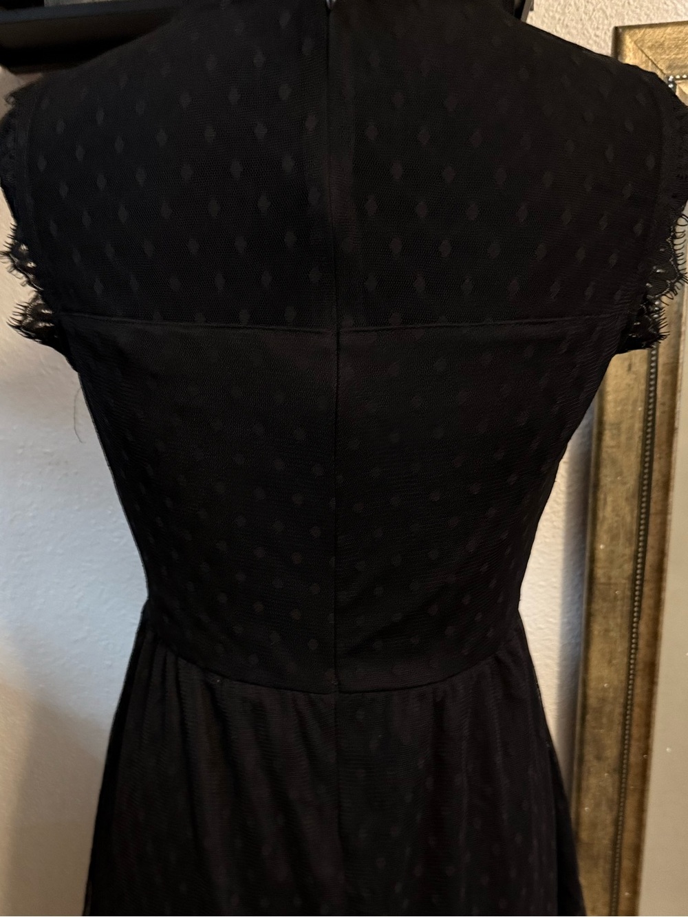 Lots of Love by Speechless Lace Rose Mesh Mini Dress Black🥀•Size M• - Picture 3 of 11